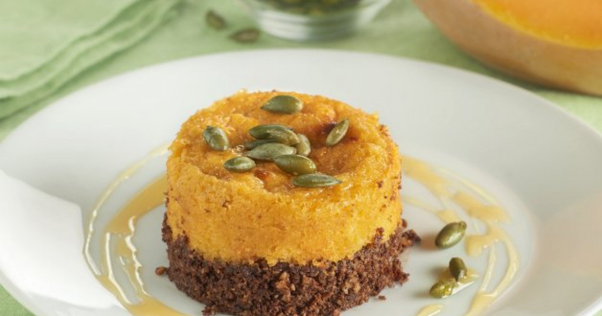 Pastelitos de nueces con crema de calabaza