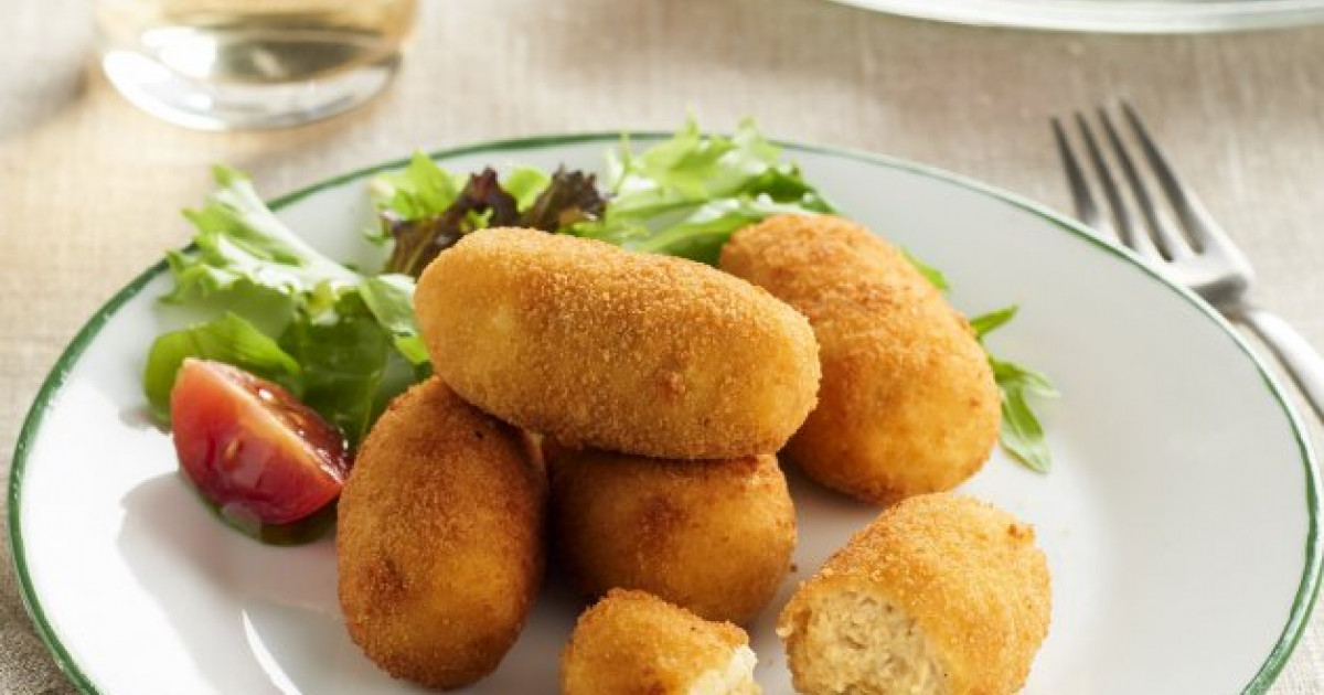 Croquetas de pollo y huevo