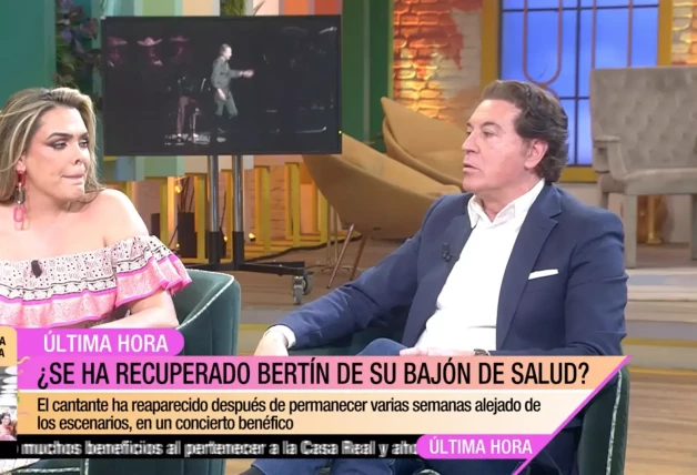 Pipi Estrada comenta que Bertín Osborne ha visto al hijo de Gabriel Guillén.
