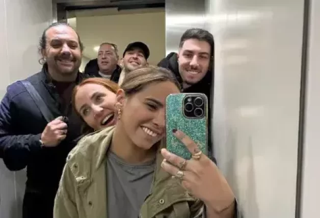 Gloria Camila, Rocío y David Flores.