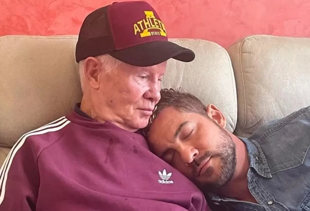 David Bisbal con su padre, José Bisbal.