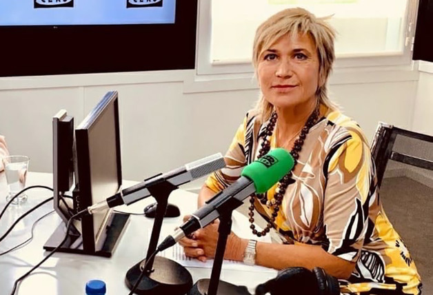 Julia Otero, que regresó a su programa de radio, "Julia en la onda", en enero, después de 11 meses de ausencia por culpa del cáncer.
