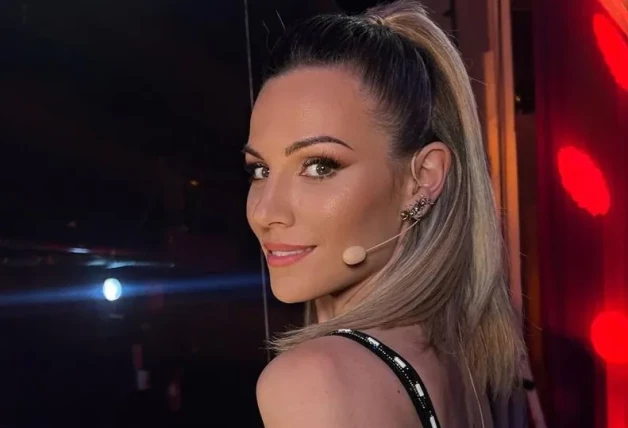 Edurne preparándose para una de las galas de 'Got Talent' (Instagram)