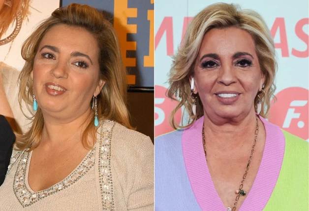 Carmen Borrego en un montaje antes y después