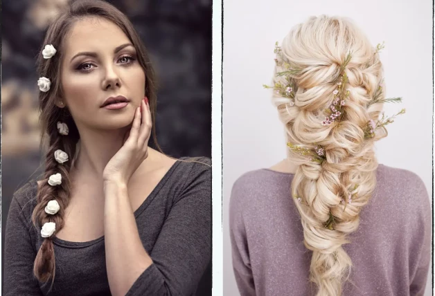 Trenza con accesorios