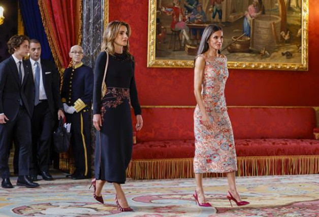 Rania de Jorndania y la reina Letizia