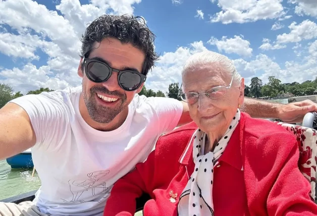 Miguel Ángel Muñoz con la Tata.