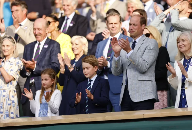 Los príncipes de Gales y sus hijos en Wimbledon.