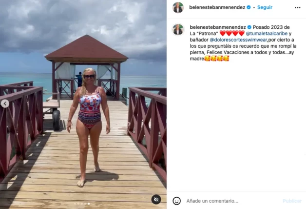 Belén Esteban en la playa en República Dominicana