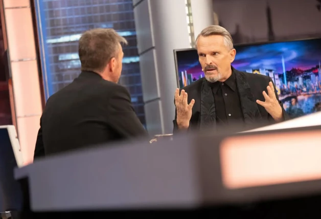 Miguel Bosé en su visita a El Hormiguero el 19 de septiembre de 2023