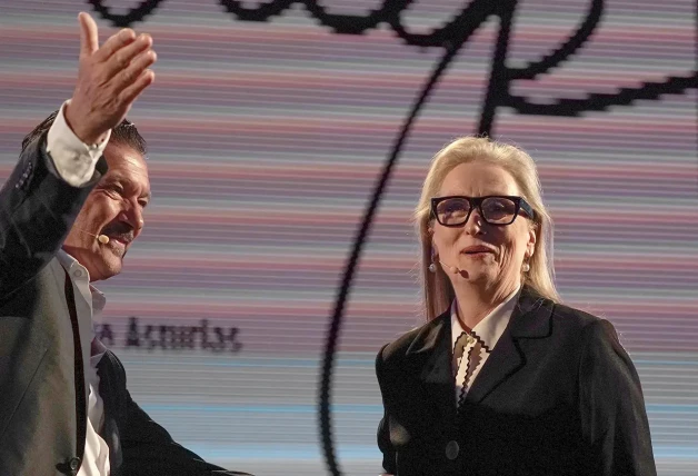 Antonio Banderas y Meryl Streep en Oviedo.