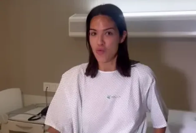 Tamara Gorro, en un vídeo que colgó minutos antes de su operación.