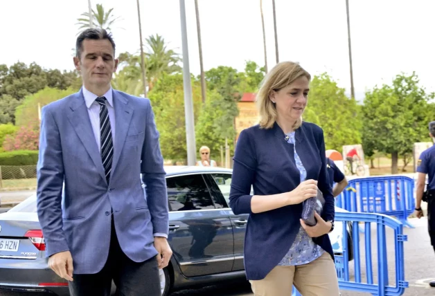 Iñaki Urdangarin y la infanta Cristina en 2016.