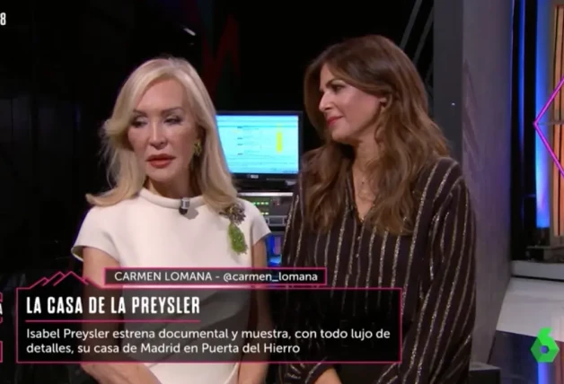 Carmen Lomana y Nuria Roca hablando de Isabel Preysler en 'La roca'