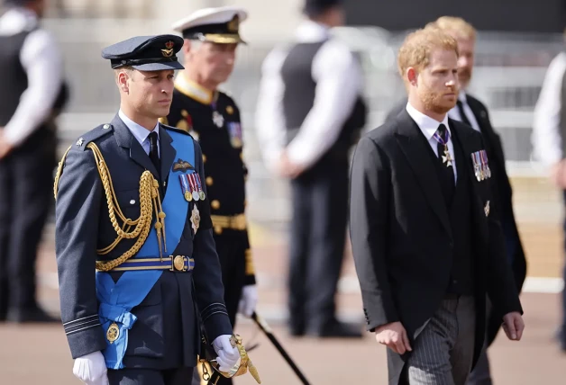 El príncipe Guillermo y el príncipe Harry de Inglaterra.