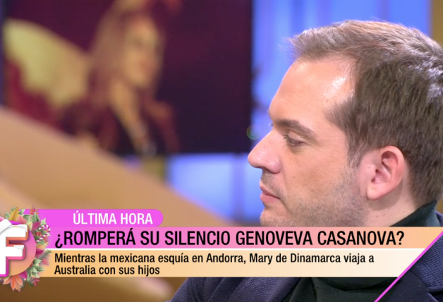 'Fiesta' habla de que Genoveva Casanova dará una exclusiva tras el escándalo con Federico de Dinamarca (captura plató)