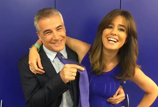Isabel Jiménez y David Cantero en una imagen sonrientes