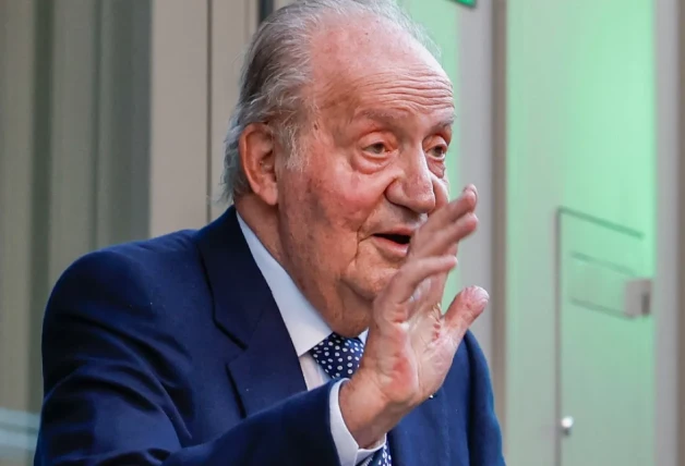 Juan Carlos I, en el pasado cumpleaños de la infanta Elena.