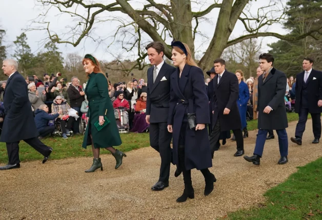 Sarah Ferguson asistió a la misa de Navidad.