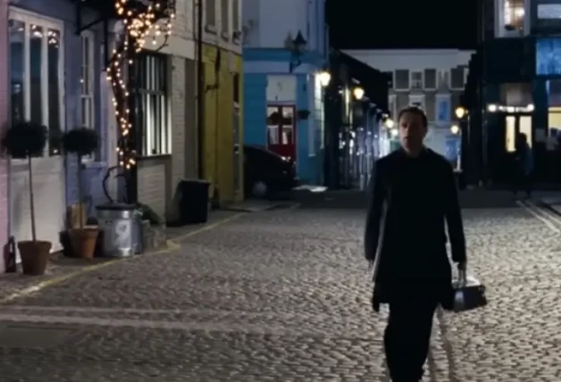 La calle donde está situada la famosa casa, en una escena de "Love Actually".