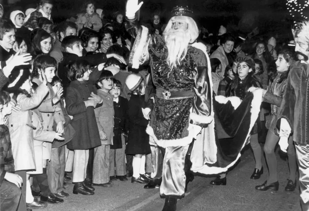 Melchor, en la cabalgata de Reyes.