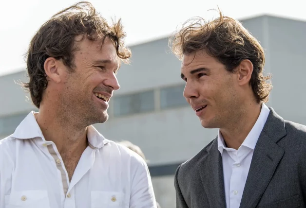 Rafav Nadal y Carlos Moya