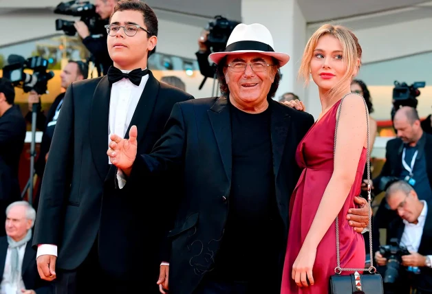 Al Bano con Jasmine y Al Bano Jr., fruto de su matrimonio con Loredana Lecciso.