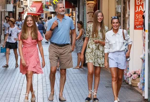 Familia real en Mallorca.
