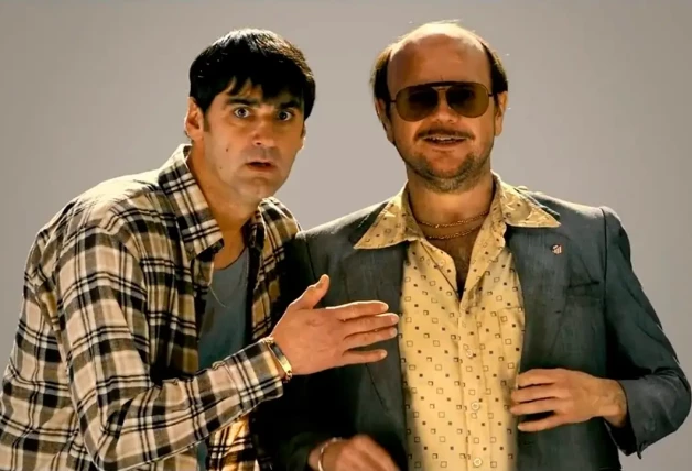 Jesulín de Ubrique con Santiago Segura en 'Torrente 5', cinta en la que fue coprotagonista.