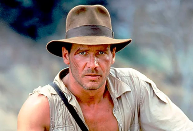 Harrison Ford como Indiana Jones.