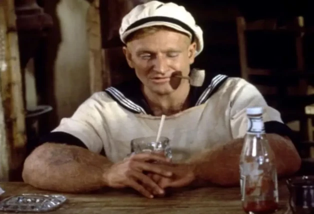 El actor como Popeye.