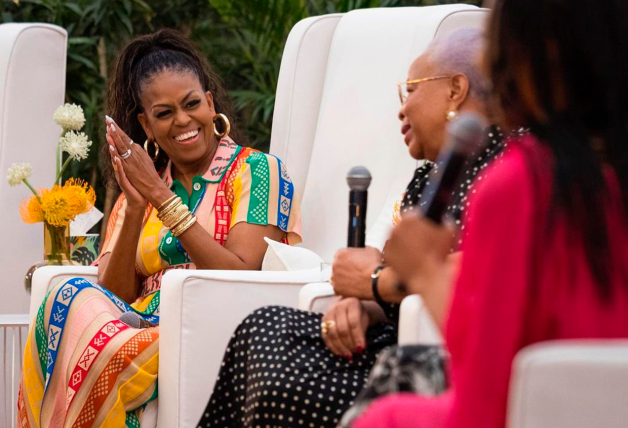 Michelle Obama en un viaje solidario a Sudáfrica.