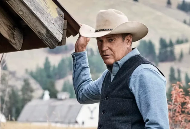 Kevin Costner en un papel reciente en la serie Yellowstone.