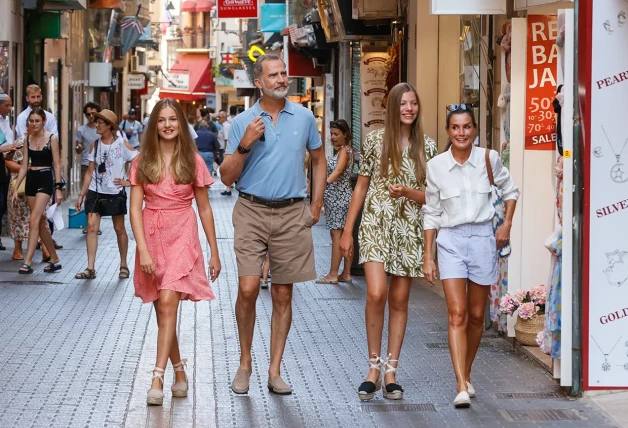 Felipe VI, Letizia, Leonor y Sofía.