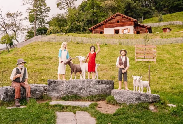 La recreación de la cabaña de Heidi se puede visitar en Suiza.