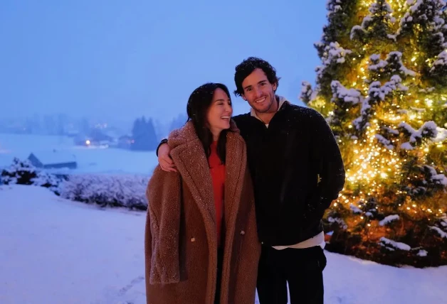 Tamara e Iñigo en su exclusivo viaje a la nieve en enero.