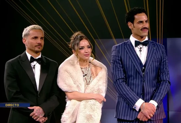 Manuel, Lucía y Asraf Beno en la final de 'GH Dúo'.