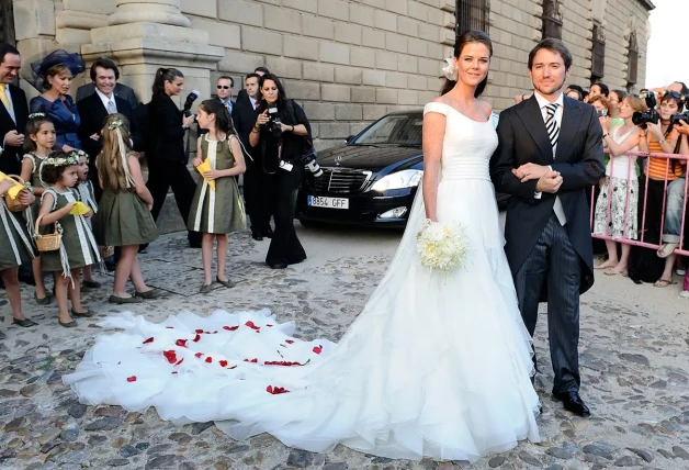 Amelia Bono y Manuel Martos el día de su boda.