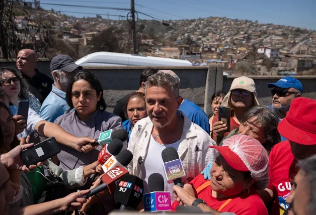 Alejandro Sanz en una rueda de prensa.