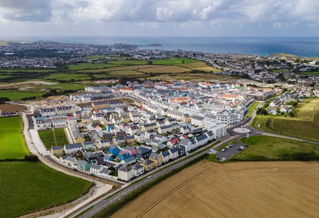 El municipio de Newquay, donde se desarrollará el proyecto de viviendas sociales del príncipe de Gales, que estará acabado en el 2025.