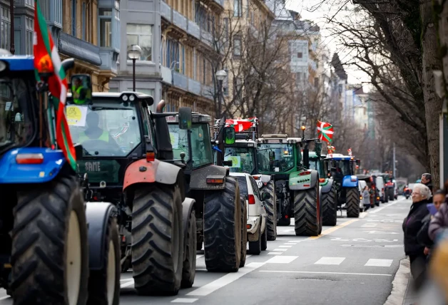 Los agricultores tomaron Euskadi.