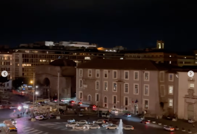 Vicky Martín Berrocal enseña las vistas de su hotel el Roma