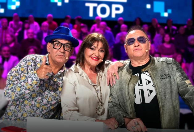 Charo Reina junto a Jose Corbacho y Ximo Bayo en 'Generación Top'.