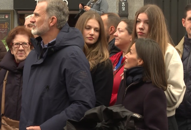 La Reina Letizia, el Rey Felipe VI, la Princesa Leonor y la Infanta Sofía acuden a una procesión en el centro de Madrid
Europa Press Reportajes / Europa Press
30/3/2024