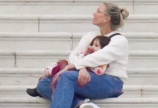 Cameron Diaz con su hija mayor, Raddix