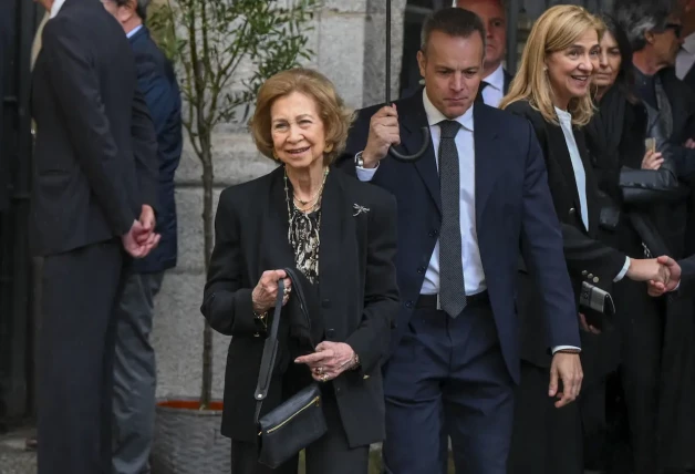 Reina Sofía en funeral de su sobrino