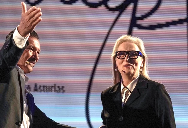 Antonio Banderas con Meryl Streep