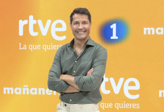 Jaime Cantizano posando en el photocall de 'Mañaneros'.