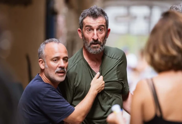 Javier Gutiérrez y Luiz Zahera en Pajaros