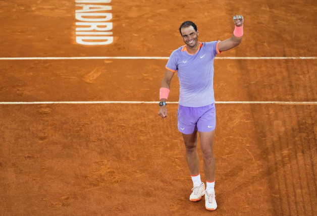 Nadal publica en redes sociales su victoria en Madrid